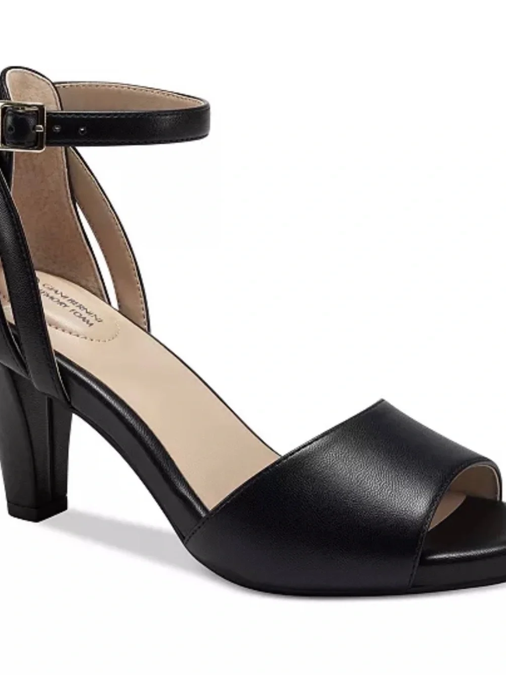 Giani Bernini-Classic Black Open-Toe Women's Sandals